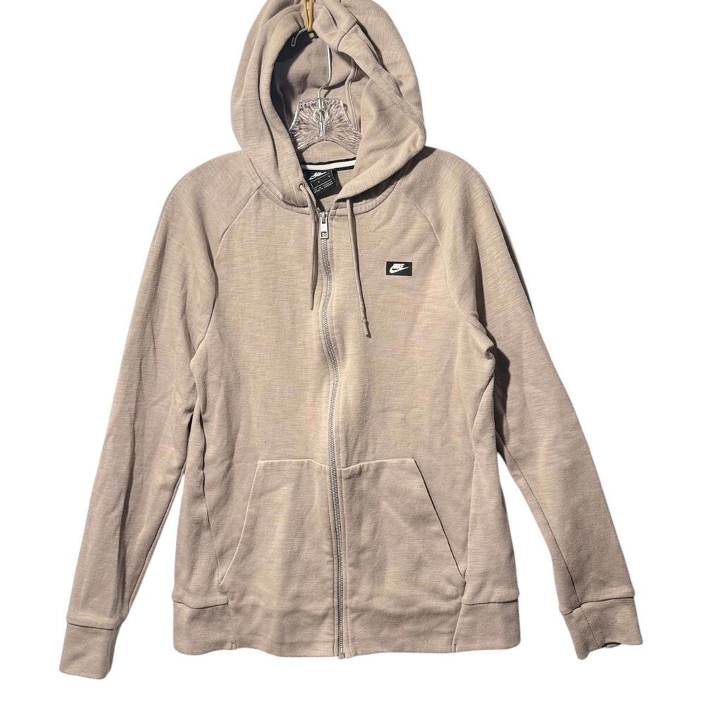 Nike Men's Size L Brown Optic Casual Full Zip Hooded Jacket